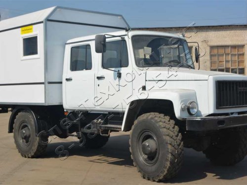 Автофургон ГАЗ-3307/09 ( Газон Фермер )  с двухрядной кабиной